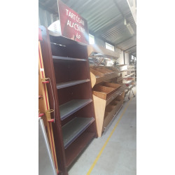 Brown wooden wall shelf Brown wooden wall shelf